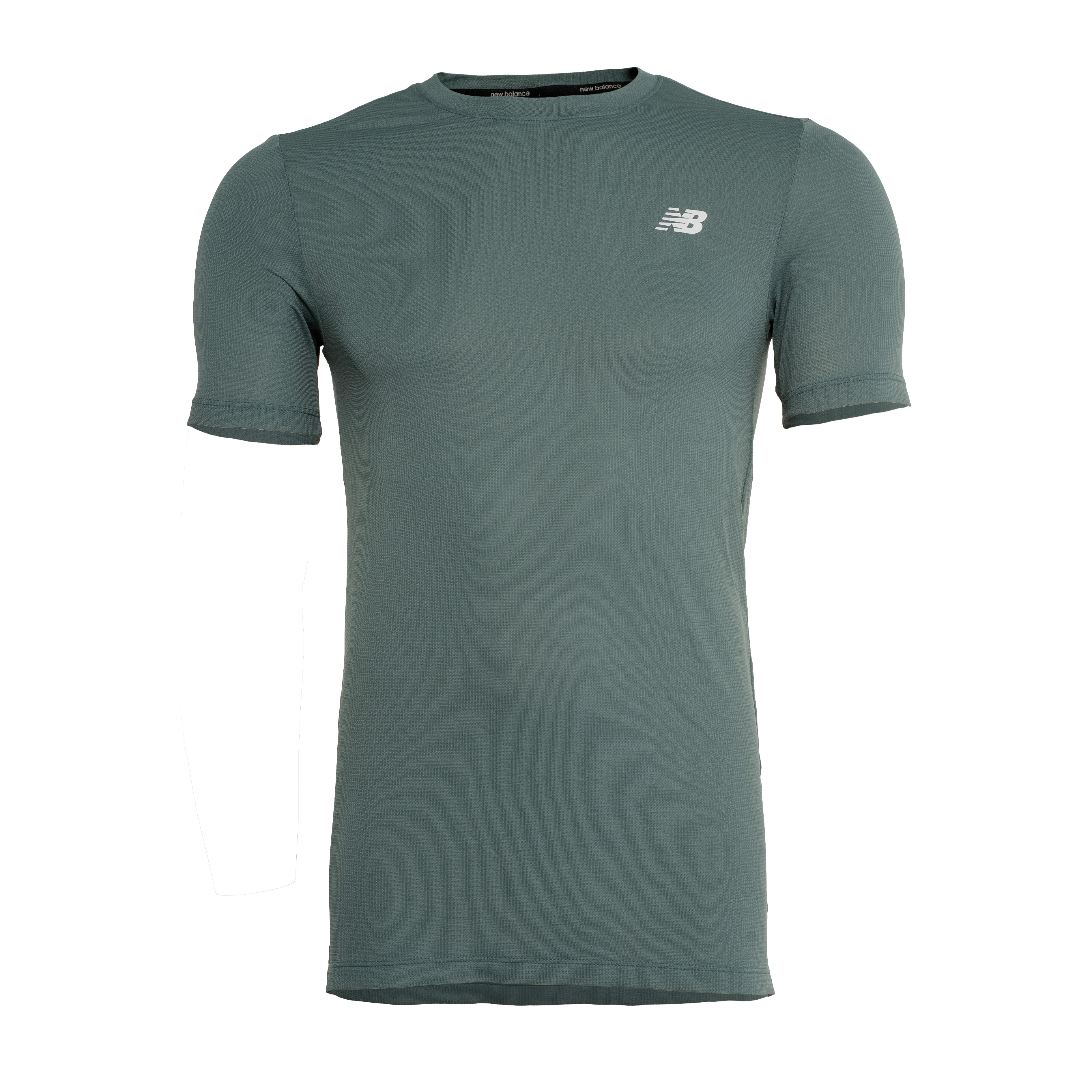New Balance Camiseta MT41222B-NUS M SPORT ESSENTIAL Verde Mar Poliamida4 copiar